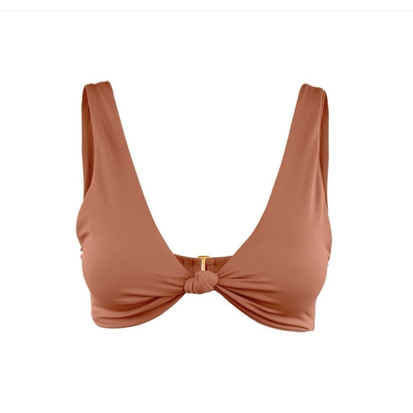 Nwt Farfetch knotted twist tan nude Westerly bikini XS - Picture 12 of 12